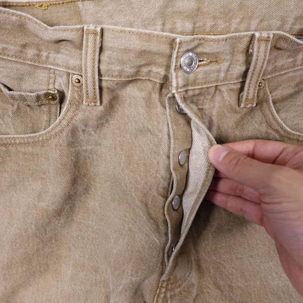 Levi's Jeans 501‎ Original Fit Straight Men's 34x30 khaki tan